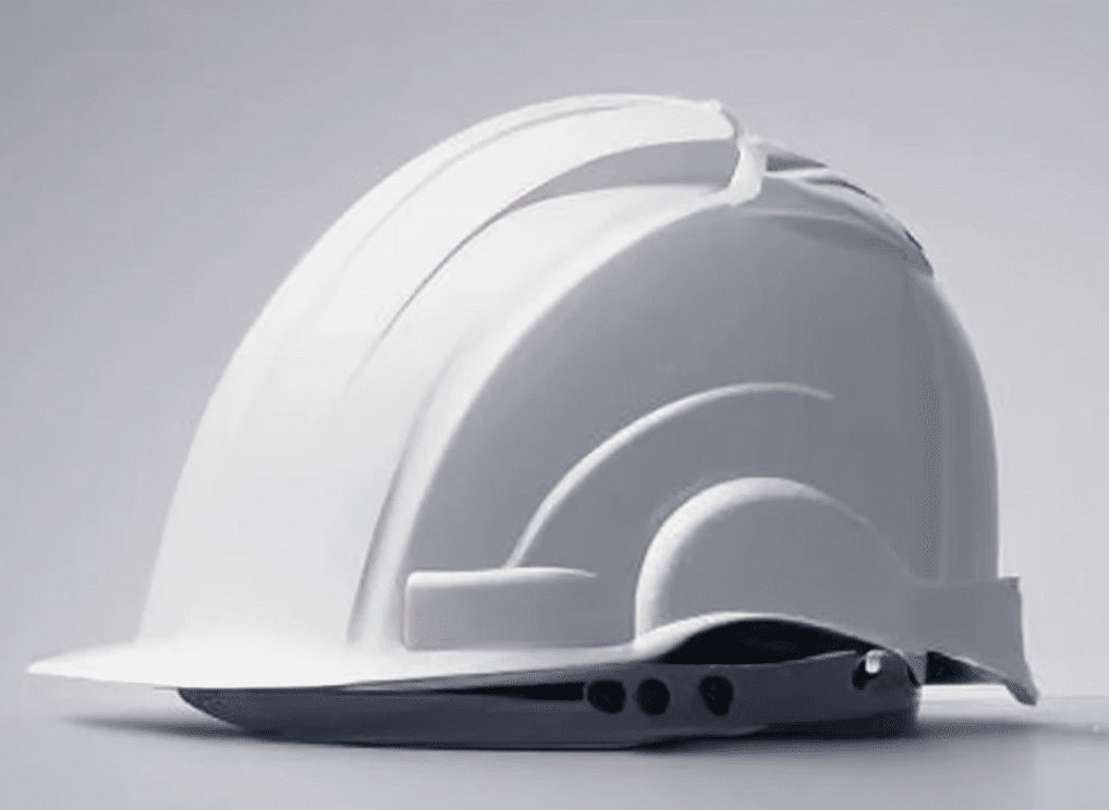 white safety helmet